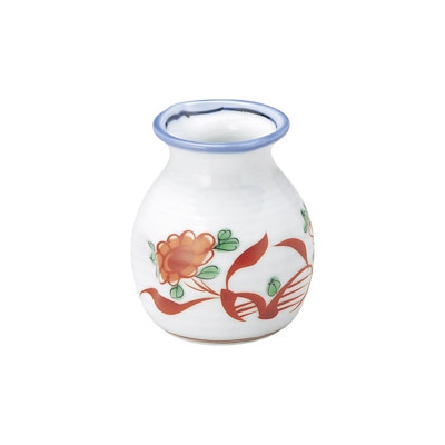 山万 50345-170 赤絵花 そば徳利 大 1個（ご注文単位1個）【直送品】