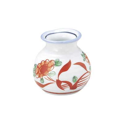 山万 50346-170 赤絵花 そば徳利 小 1個（ご注文単位1個）【直送品】