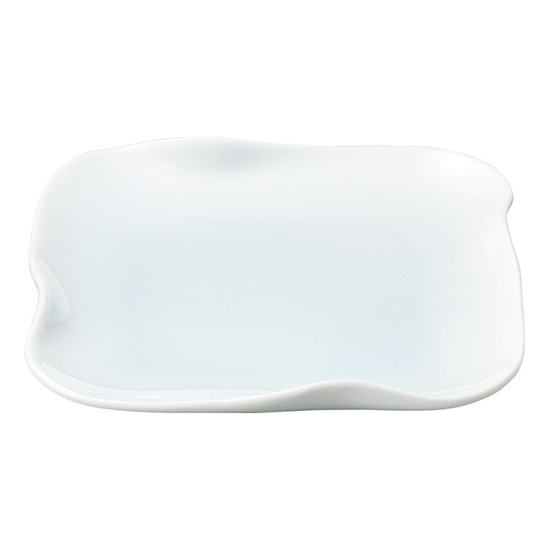 山万 50366-290 イルタ青白磁 14cmナデ角皿 1個(ご注文単位1個)【直送品】