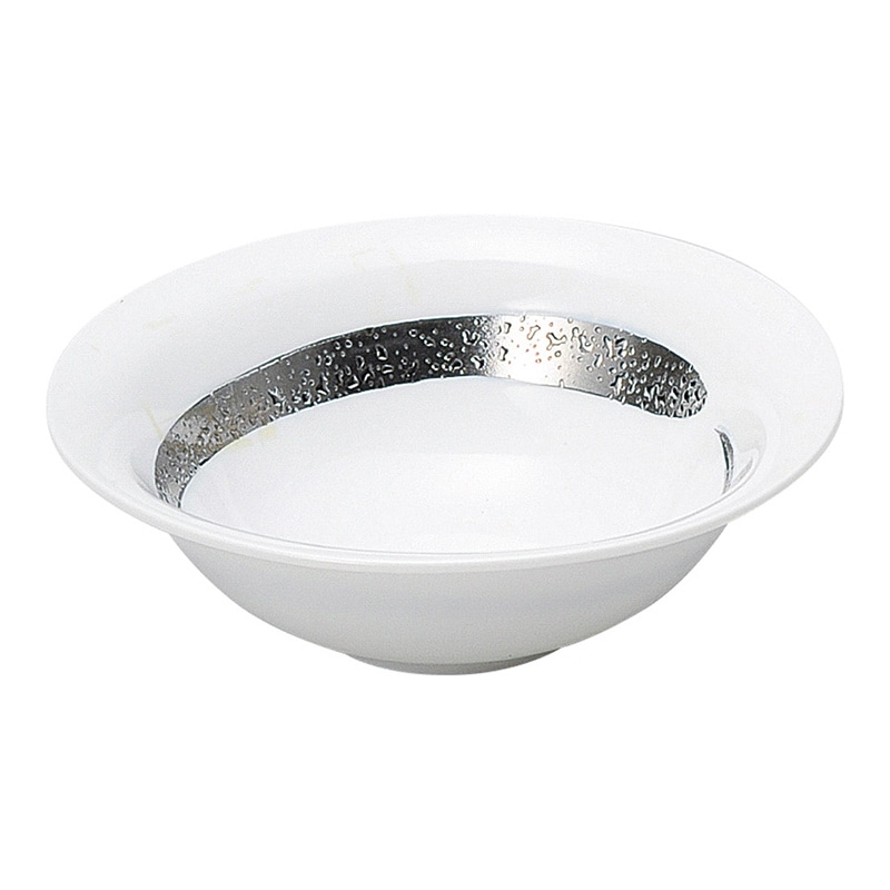 山万 50554-570 銀彩 銀彩たわみ四五鉢 1個（ご注文単位1個）【直送品】