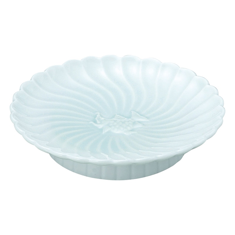 山万 49417-290 青白磁 高台皿 1個(ご注文単位1個)【直送品】