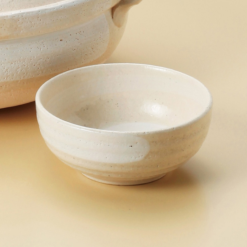 山万 52005-650 白刷毛目小鉢(萬古焼) 1個（ご注文単位1個）【直送品】