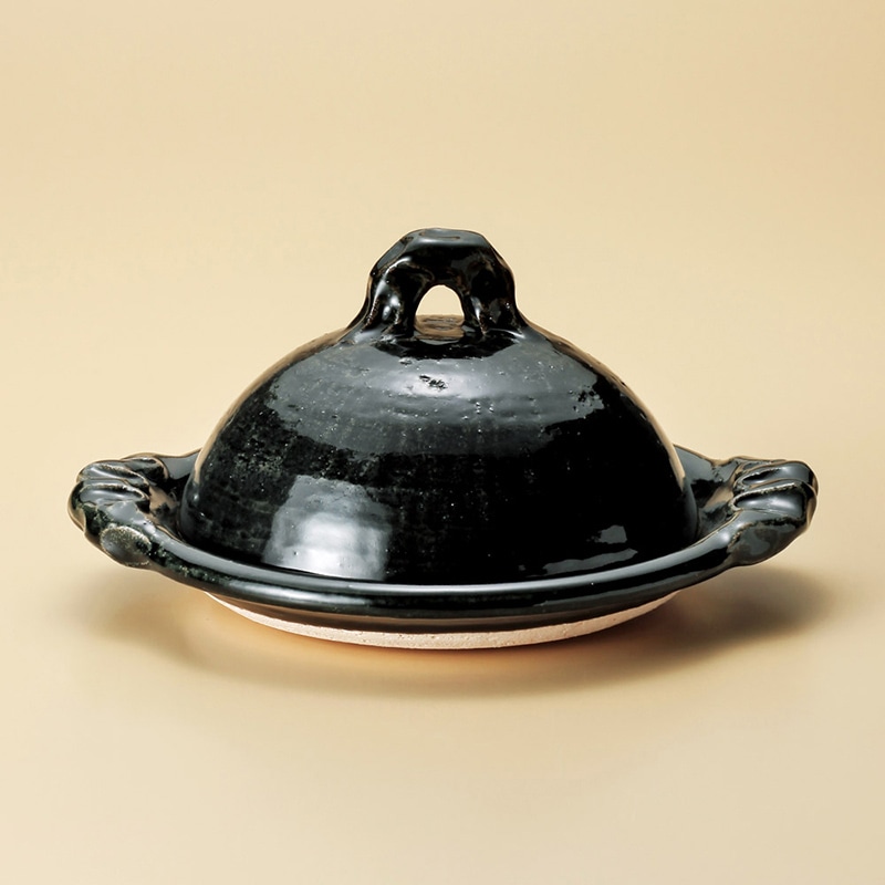 山万 52301-660 織部8.0陶板(信楽焼) 1個（ご注文単位1個）【直送品】