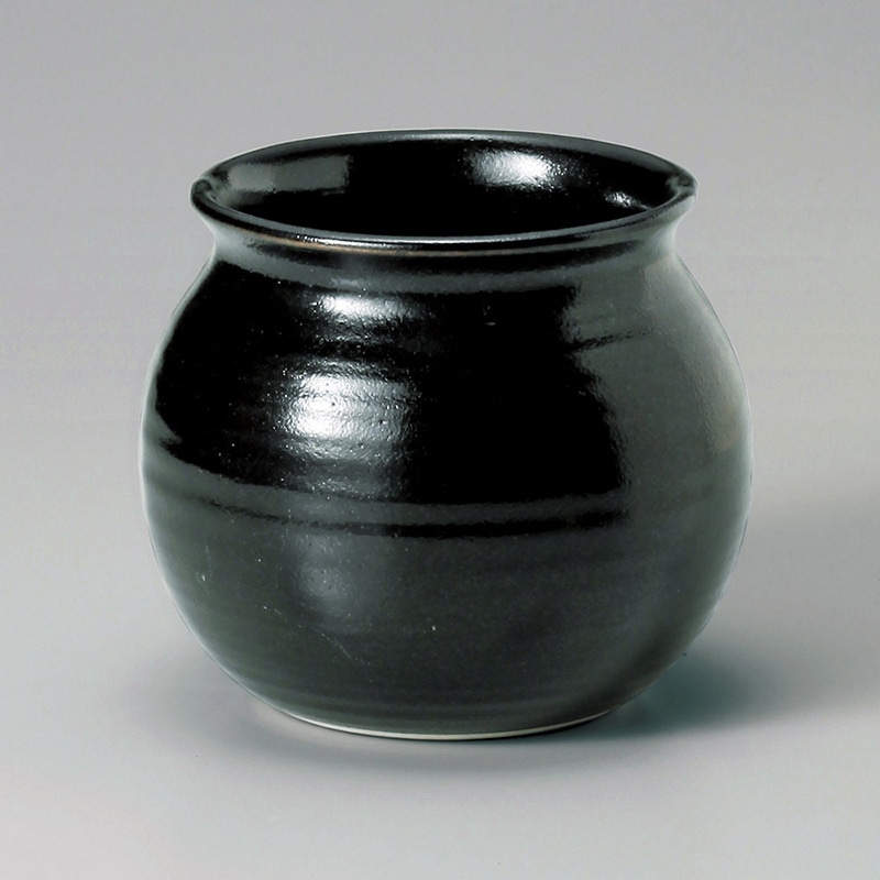 山万 52409-640 柚子天目アラ入(萬古焼) 1個（ご注文単位1個）【直送品】