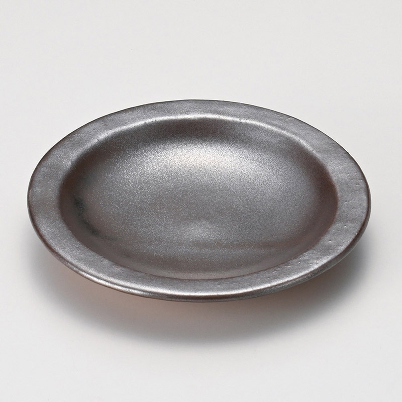 山万 53005-650 鉄結晶耐熱皿(萬古焼) 1個（ご注文単位1個）【直送品】