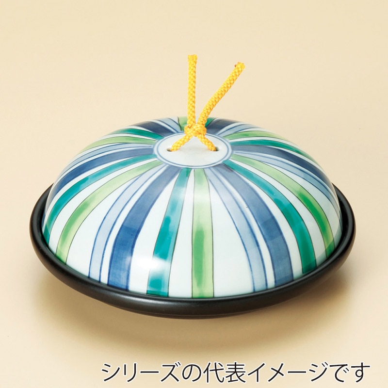 山万 53101-130 陶板鍋十草模様(大)(蓋強化) 1個（ご注文単位1個）【直送品】