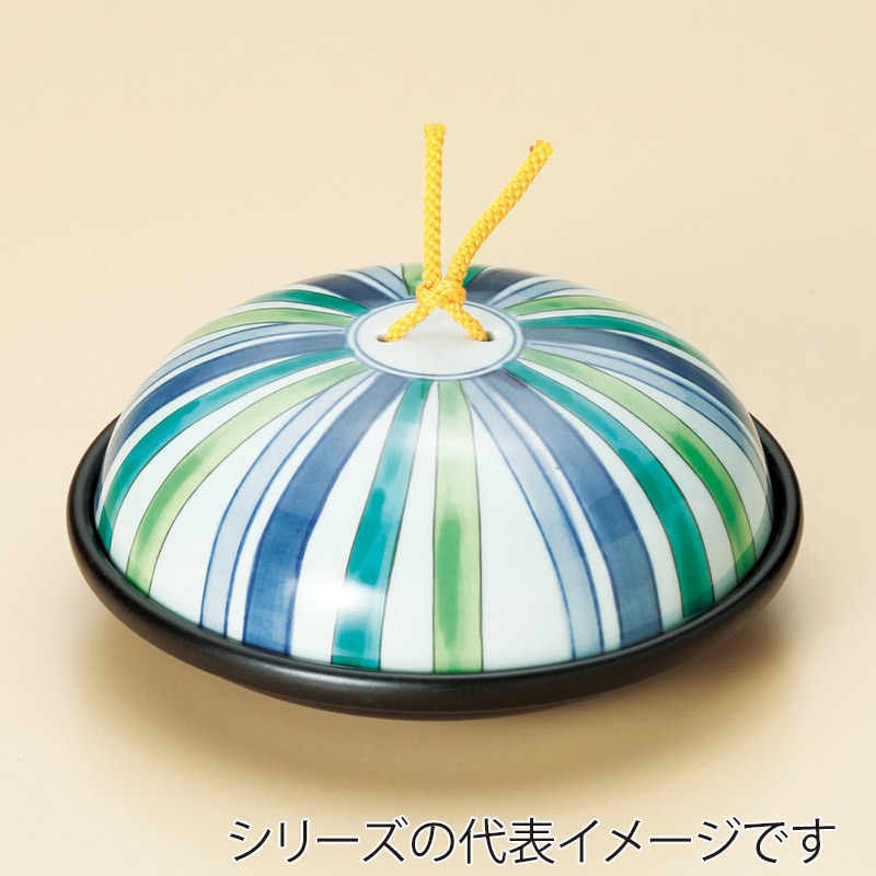 山万 53102-130 陶板鍋十草模様(小)(蓋強化) 1個（ご注文単位1個）【直送品】