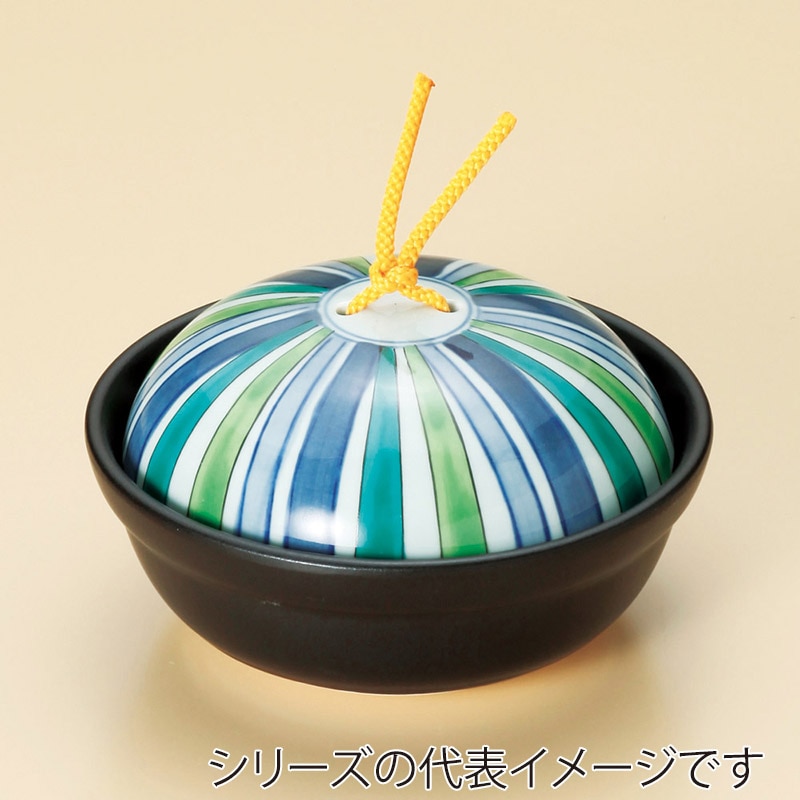 山万 53104-130 会席鍋十草模様(中)(蓋強化) 1個（ご注文単位1個）【直送品】