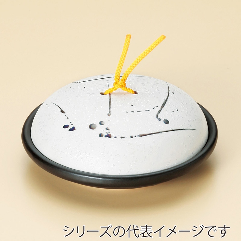 山万 53109-130 黒飛ばしラスター陶板鍋 小 蓋 1個（ご注文単位1個）【直送品】