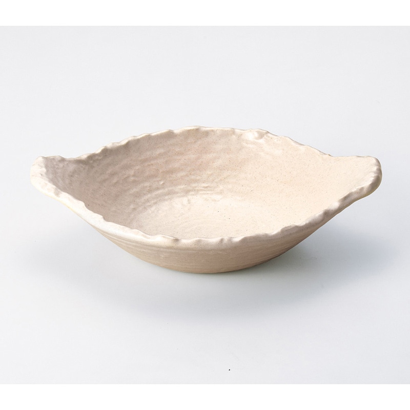 山万 53219-440 白変形浅鍋 1個(ご注文単位1個)【直送品】