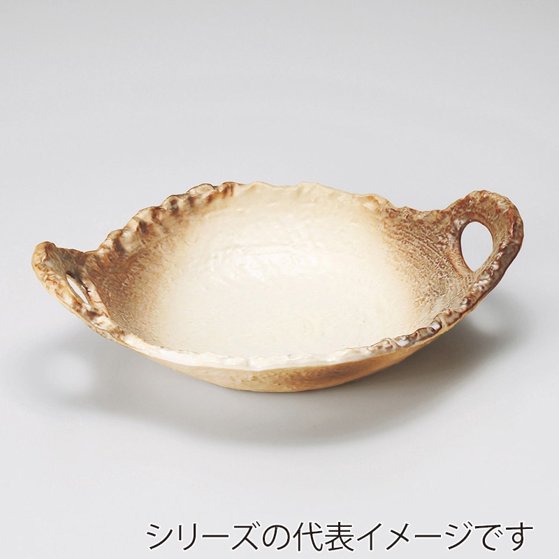 山万 53212-Y0 かすみ志野6号変形陶板(萬古焼 1個(ご注文単位1個)【直送品】