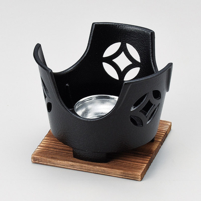 山万 53420-410 七宝丸コンロセット黒 火入・敷 1個（ご注文単位1個）【直送品】