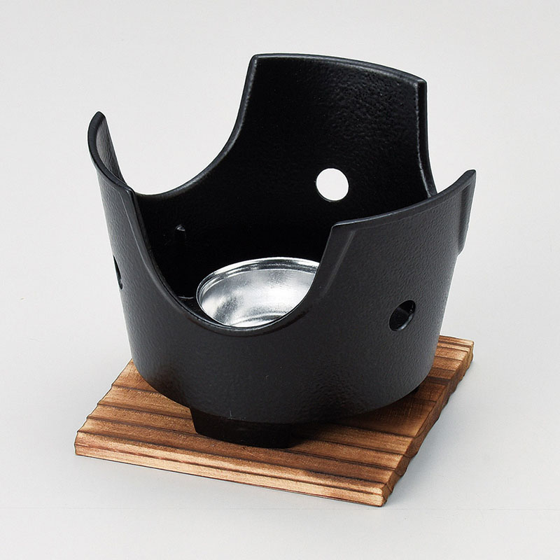 山万 53422-410 丸コンロセット黒 火入・敷板付 1個（ご注文単位1個）【直送品】