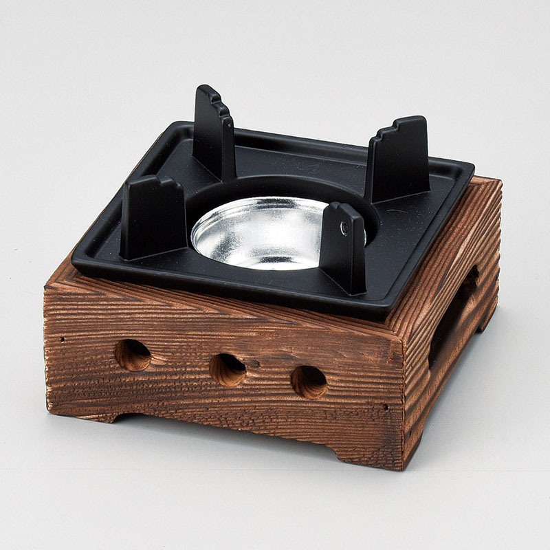 山万 53424-410 焼杉 小民芸風コンロセット 火 1個（ご注文単位1個）【直送品】