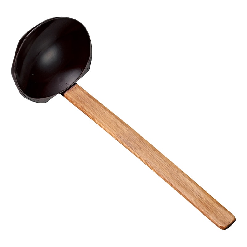 山万 53546-810 田舎しゃもじ(小)溜 1個（ご注文単位1個）【直送品】