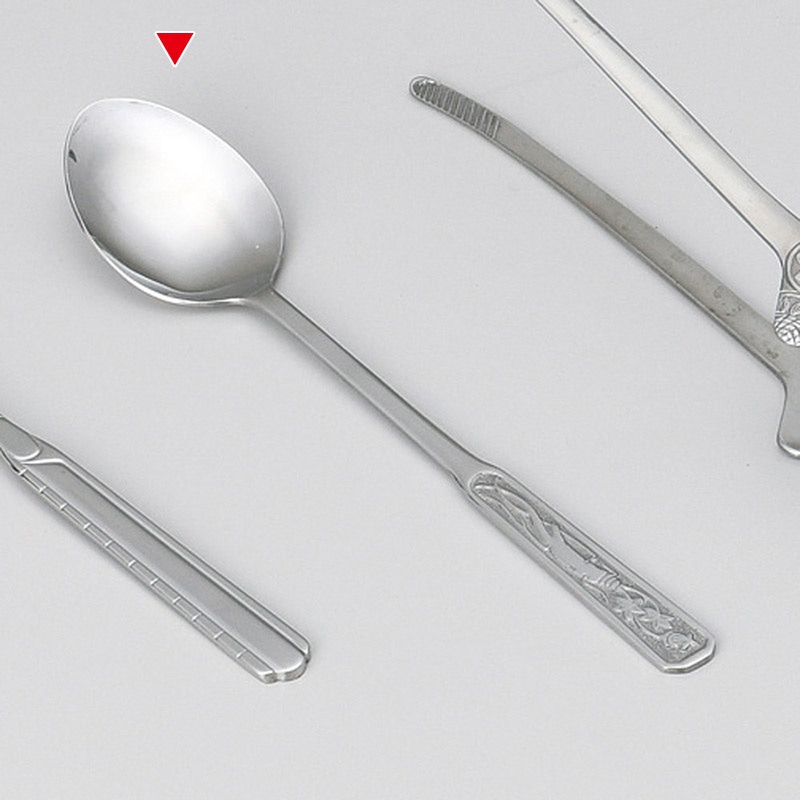 山万 53825-810 ステンレス韓国スプーン キャロ 1個(ご注文単位1個)【直送品】