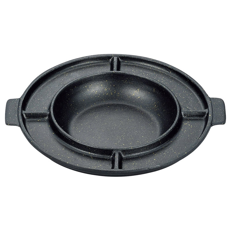 山万 53805-810 [アルミ]ダッカルビ鍋 四ツ切 1個（ご注文単位1個）【直送品】