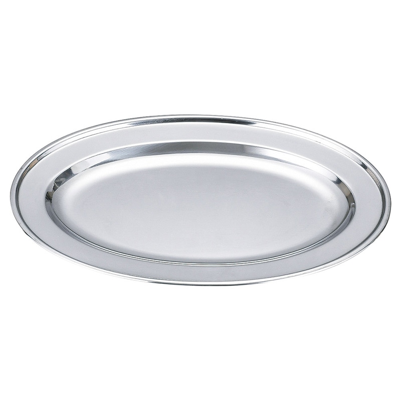 山万 53807-810 35cmステンレス 小判皿 1個(ご注文単位1個)【直送品】