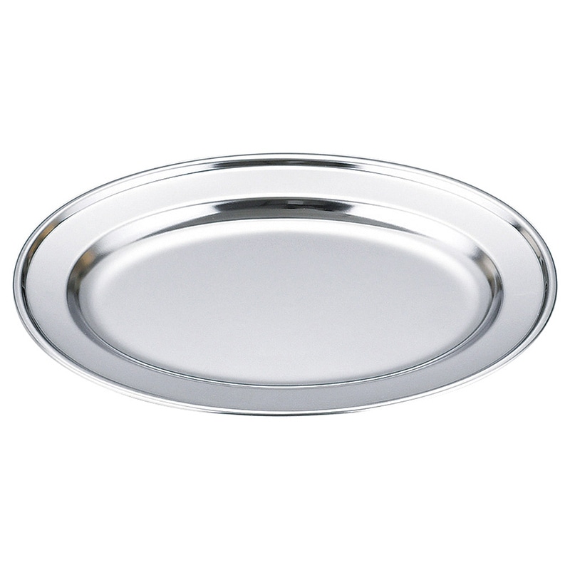 山万 53809-810 25cmステンレス 小判皿 1個(ご注文単位1個)【直送品】