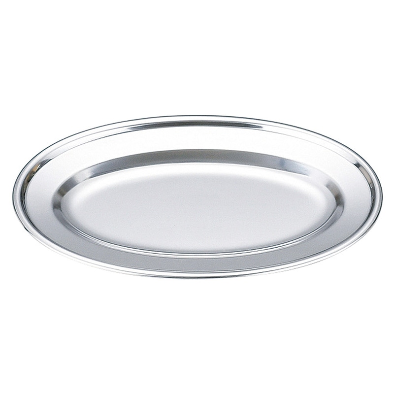 山万 53811-810 20cmステンレス 小判皿 1個(ご注文単位1個)【直送品】