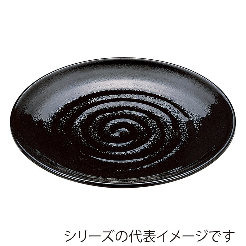 山万 53932-810 9寸神龍鉢 黒パール(全面塗) 1個（ご注文単位1個）【直送品】