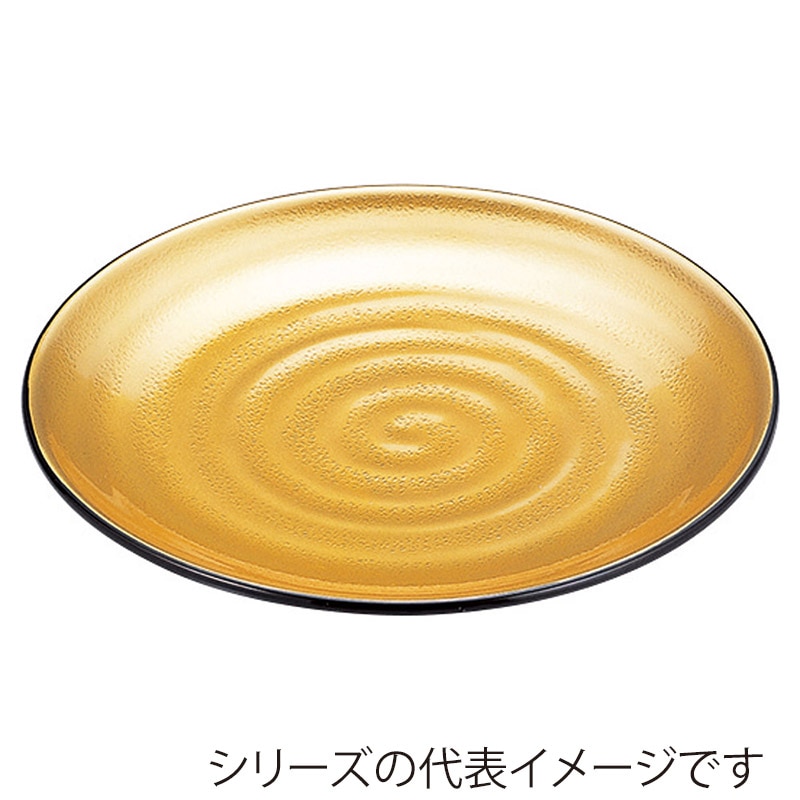 山万 53939-810 7寸神龍鉢 金粉蒔き(全面塗) 1個（ご注文単位1個）【直送品】