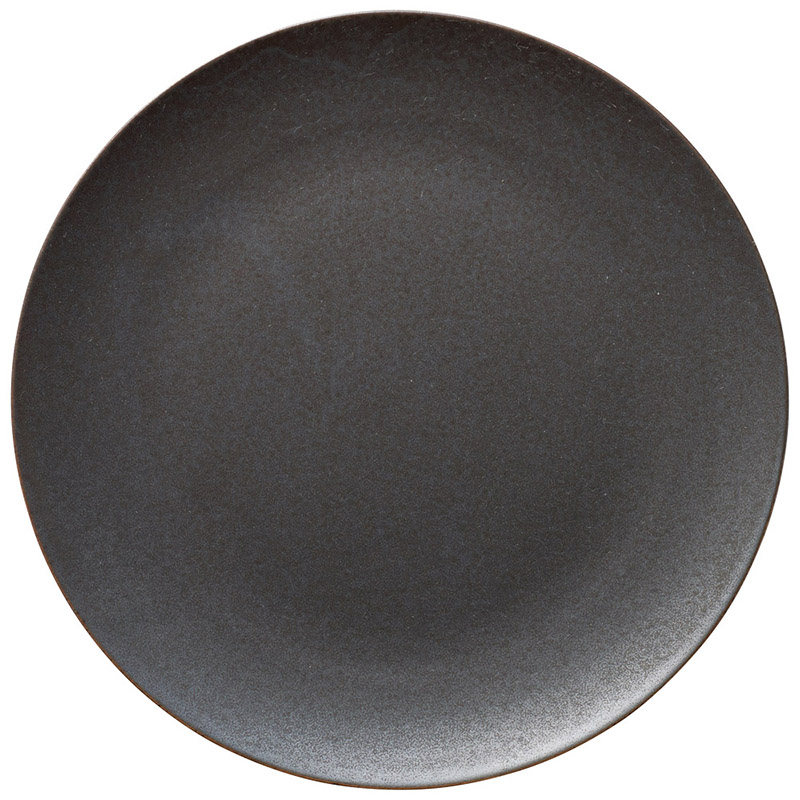 山万 55203-270 マットブラック28cmプレート 1個（ご注文単位1個）【直送品】