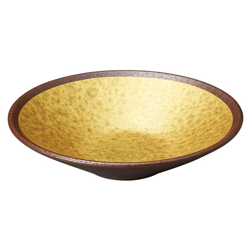 山万 56502-450 備前金溶彩5寸深皿 1個（ご注文単位1個）【直送品】