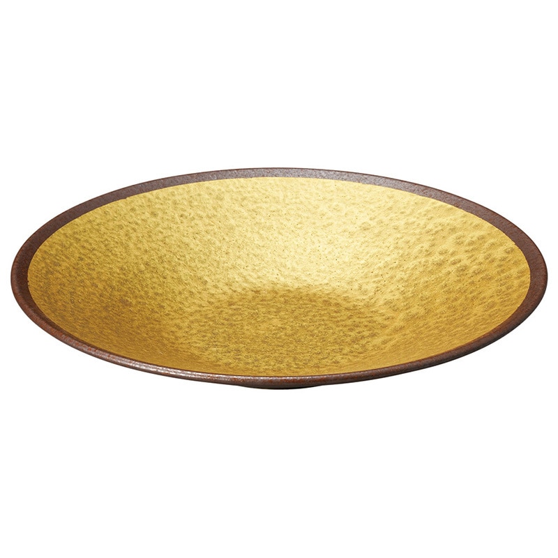 山万 56506-450 備前金溶彩8寸深皿 1個（ご注文単位1個）【直送品】