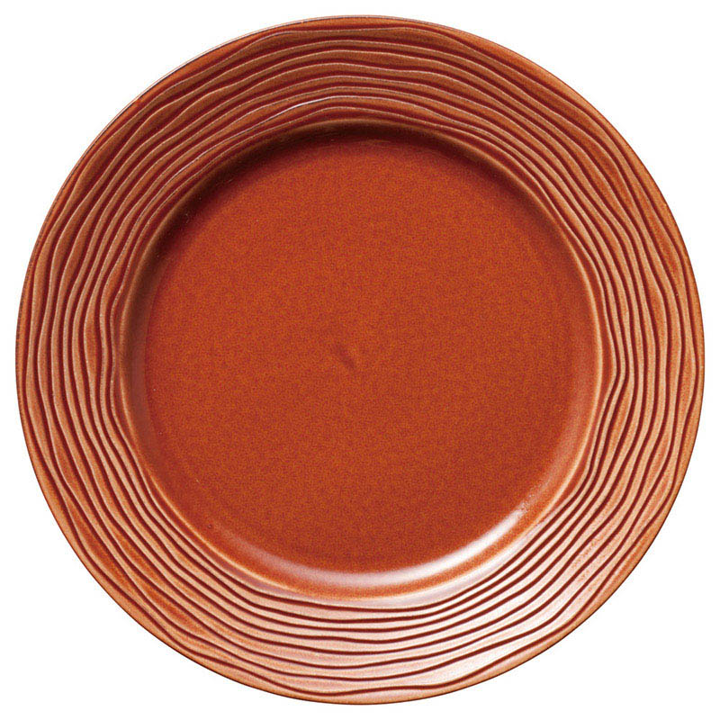 山万 55701-020 ウォールナット27cmリムプレ 1個（ご注文単位1個）【直送品】