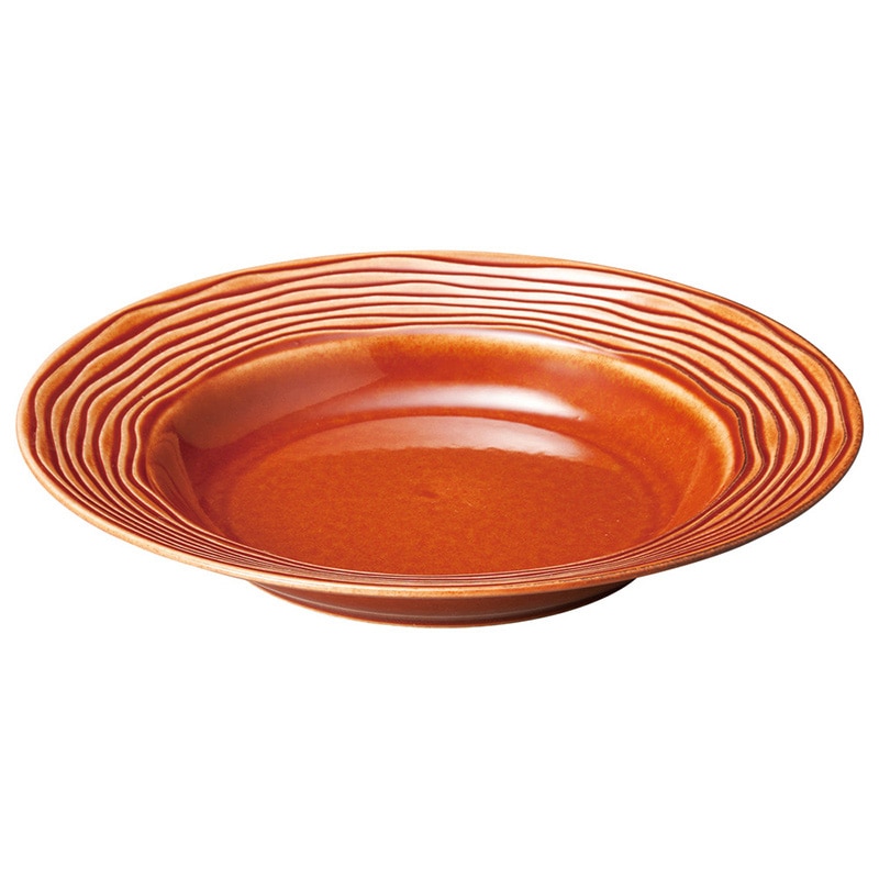 山万 55703-020 ウォールナット25.5cmリム 1個(ご注文単位1個)【直送品】