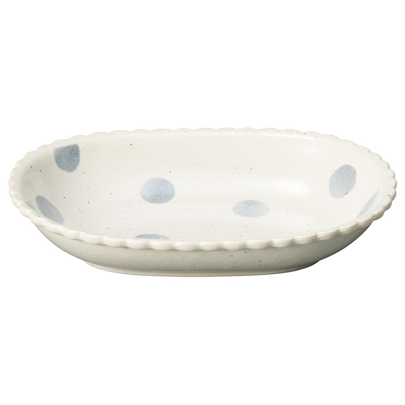 山万 56817-190 あわあわ23cm楕円盛鉢 1個（ご注文単位1個）【直送品】