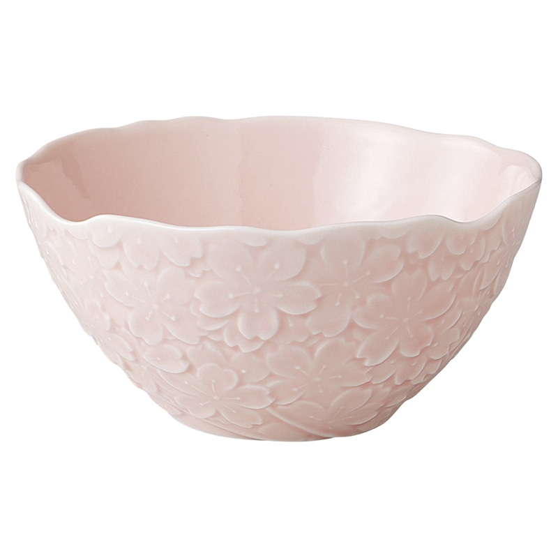 山万 58912-480 ピンク桜サラダボール 1個（ご注文単位1個）【直送品】