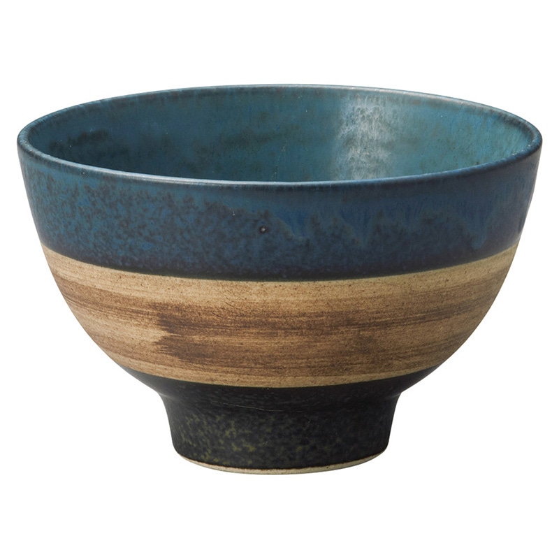 山万 58902-400 セピアネイビー高台飯碗 1個（ご注文単位1個）【直送品】