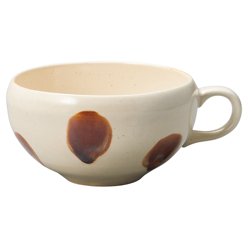 山万 65023-510 ドリップ 白釉スープカップ 1個（ご注文単位1個）【直送品】