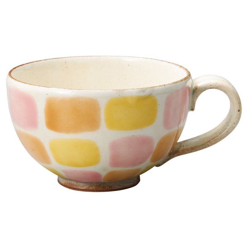 山万 65025-510 色彩格子スープ オレンジ 1個（ご注文単位1個）【直送品】