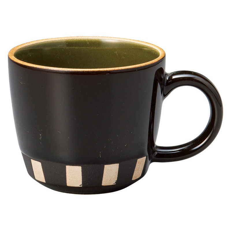 山万 59011-400 ストライプテーパーマグ(グリン 1個（ご注文単位1個）【直送品】