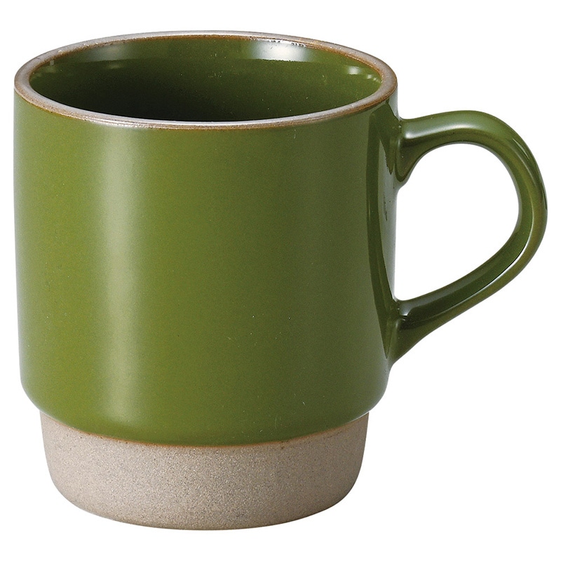 山万 59021-400 S-Cafeスタックマグ グリ 1個（ご注文単位1個）【直送品】