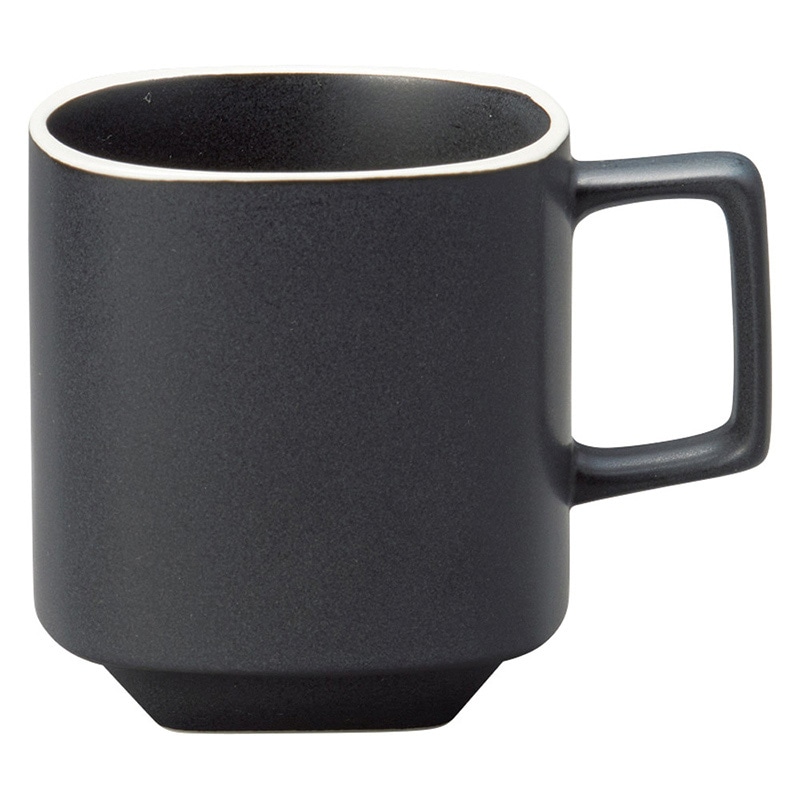 山万 59030-180 ブラックスタックマグカップ 1個（ご注文単位1個）【直送品】