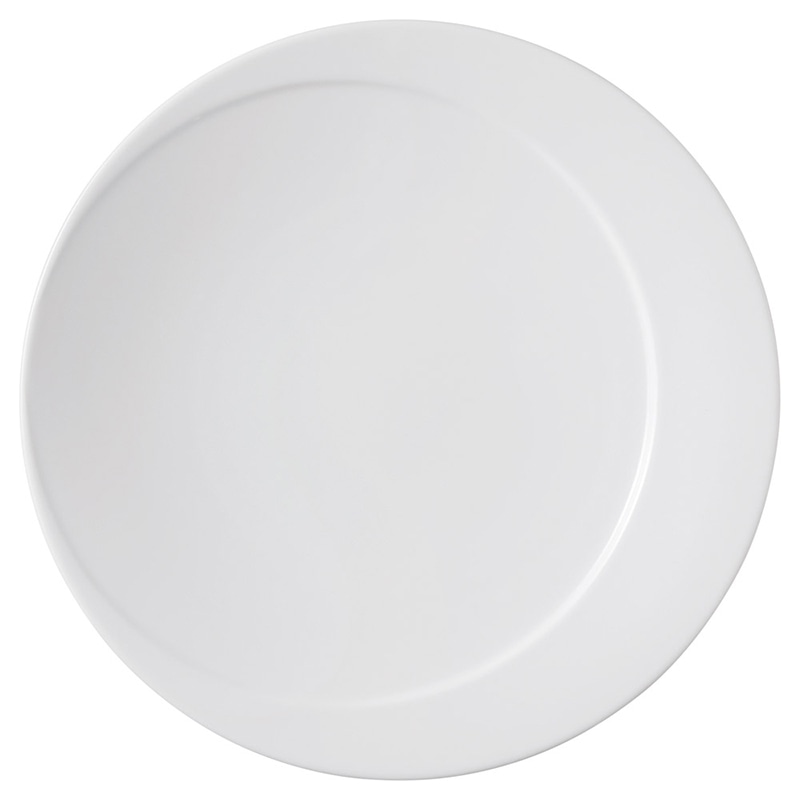 山万 57702-400 白磁ムーン30cmチョップ 1個（ご注文単位1個）【直送品】