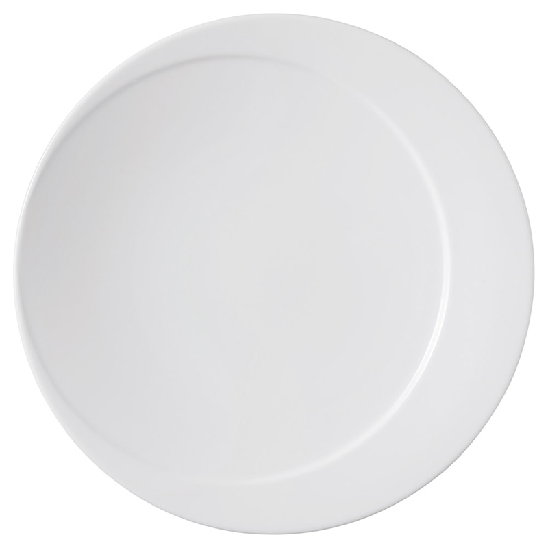 山万 57701-400 白磁ムーン27cmディナー 1個(ご注文単位1個)【直送品】