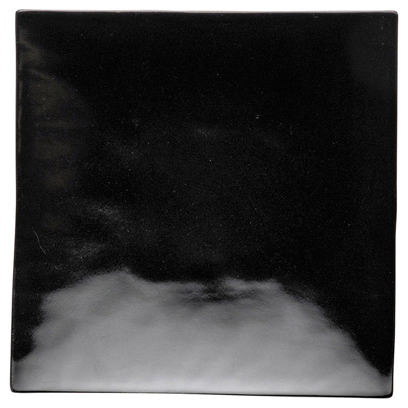 山万 58123-510 黒釉正角大皿 1個（ご注文単位1個）【直送品】