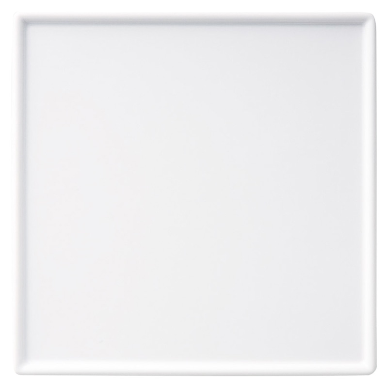 山万 58112-410 白25cm角皿 1個(ご注文単位1個)【直送品】