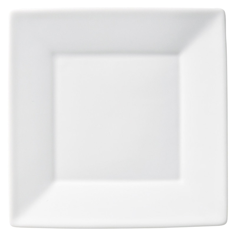 山万 58127-400 スクエアー白磁15cm皿 1個(ご注文単位1個)【直送品】