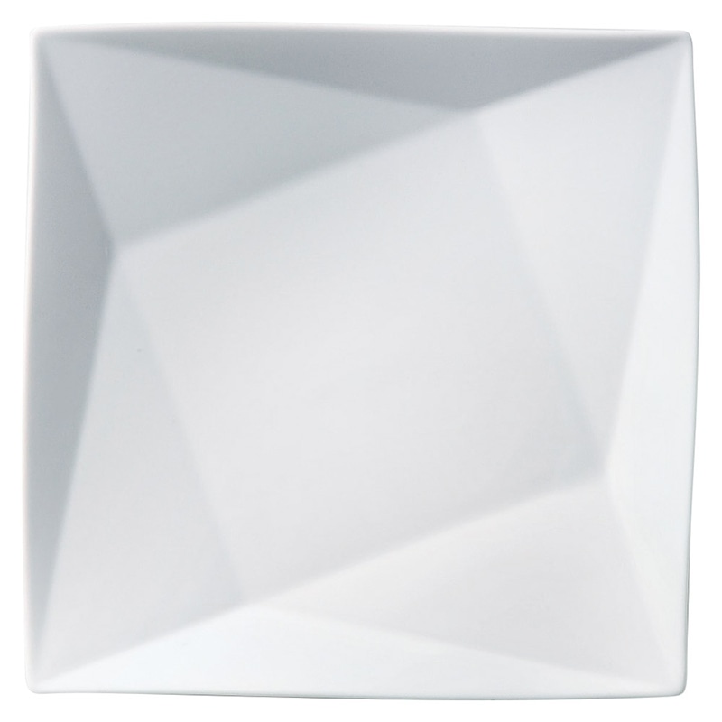 山万 58309-400 白磁25cm折紙プレート 1個(ご注文単位1個)【直送品】