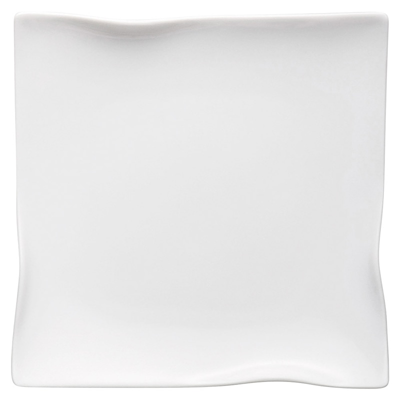 山万 58202-290 イルタ白磁18cm正角皿 1個（ご注文単位1個）【直送品】