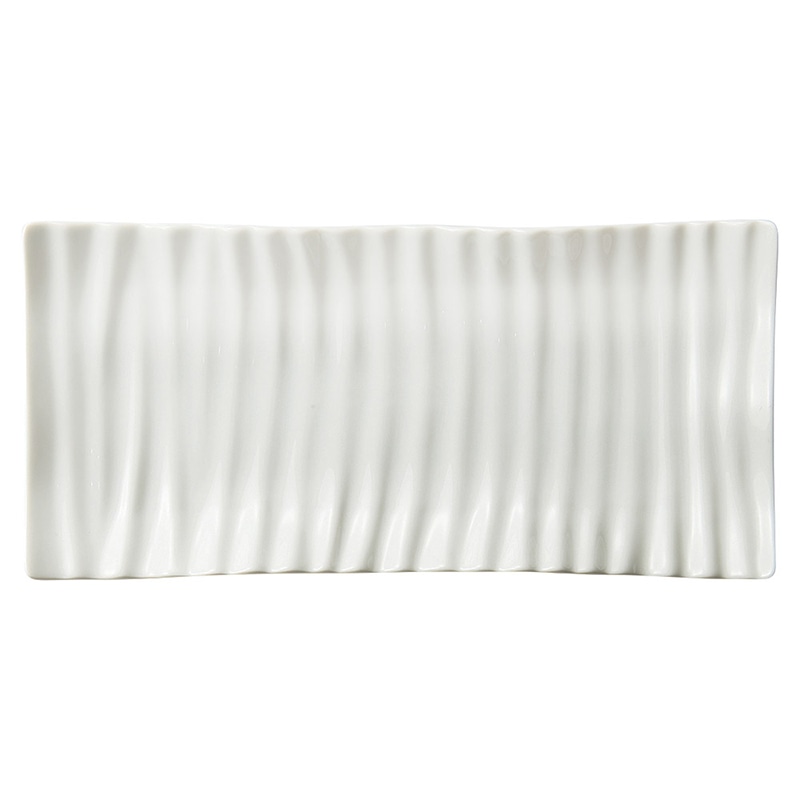 山万 58303-400 ユーロウェーブ31cm長角プレ 1個（ご注文単位1個）【直送品】