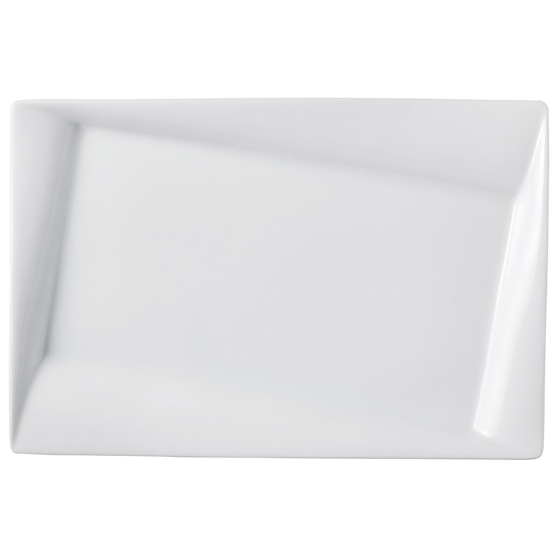 山万 58316-400 フレア(白磁)28cmプラター 1個（ご注文単位1個）【直送品】