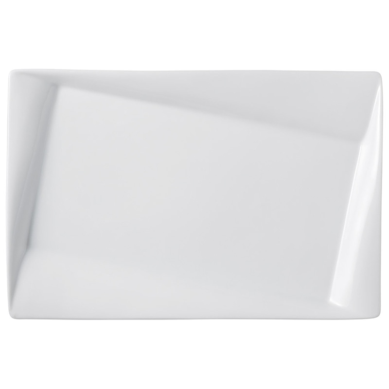 山万 58317-400 フレア(白磁)30cmプラター 1個（ご注文単位1個）【直送品】