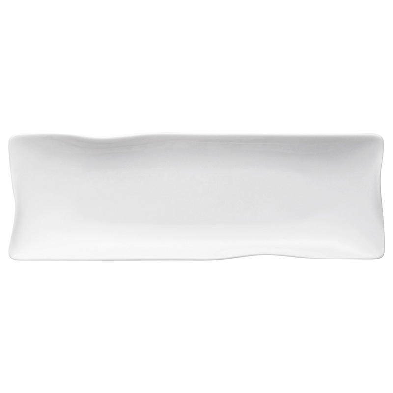 山万 58209-290 イルタ白磁長角皿(細) 1個（ご注文単位1個）【直送品】